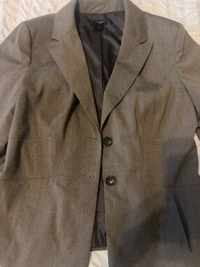 Ann Taylor Gray Tailored Women's Blazer